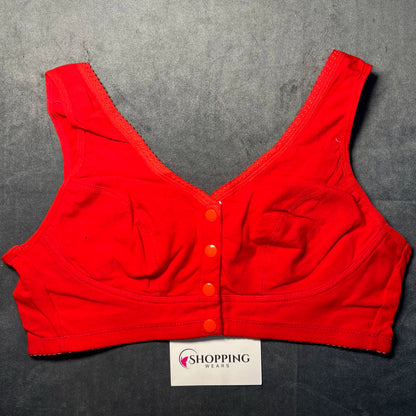 Multi-Colors Winter Button Bra for Women – Non-Wired Front Button Design